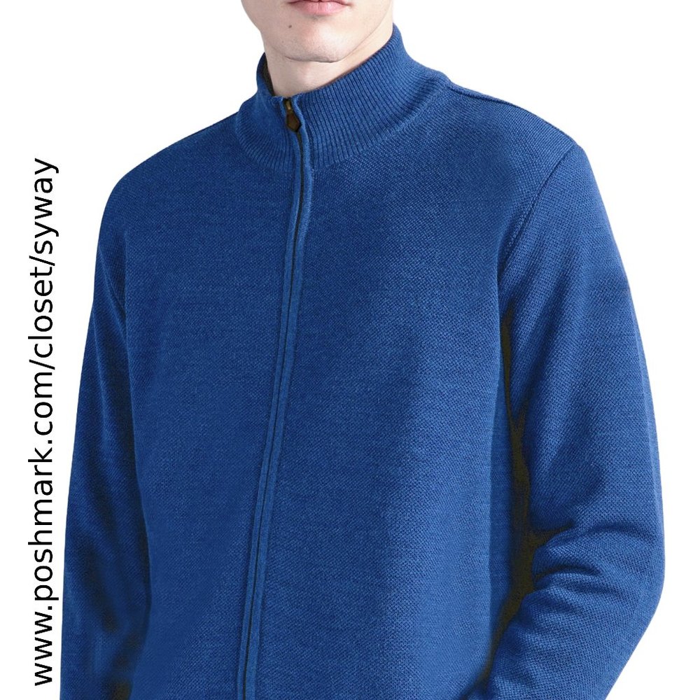Brooks Brothers Pima Cotton Full Zip Front Sweater Cardigan